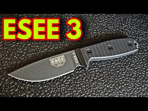 ESEE Model 3 Plain Edge ES3P-MB-DE