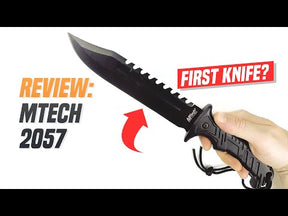 MTech Fixed Blade Black MT-20-57BK