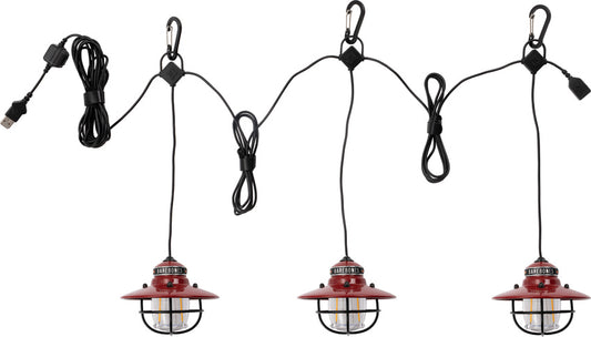 Barebones Living Edison String Lights Red LIV-267