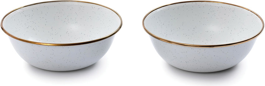 Barebones Living Enamel Bowl Set Eggshell CKW-390