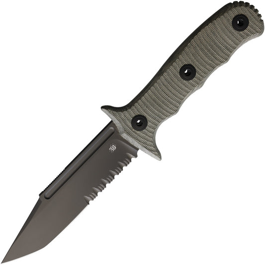 Bastinelli Creations Binome Fixed Blade BC-29-SERRATED