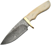 Damascus Fixed Blade Bone Handle DM1089BO