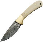 Damascus Small Skinner Bone Handle DM1129