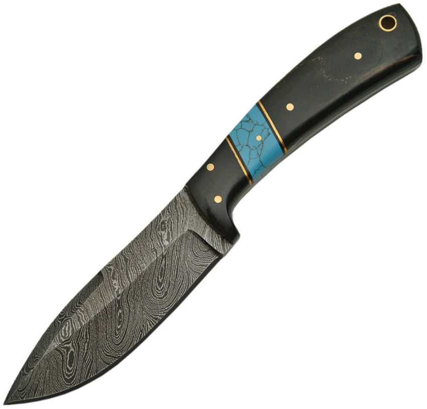 Damascus Turquoise and Horn Skinner DM1147