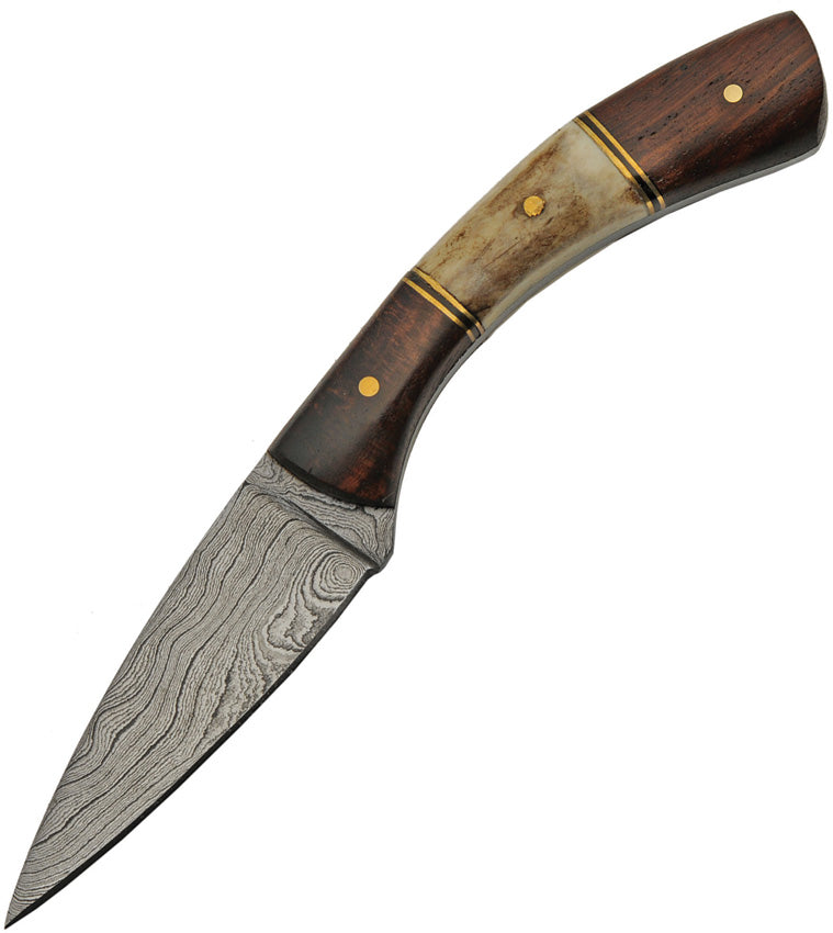 Damascus Curved Stag Skinner DM-1268