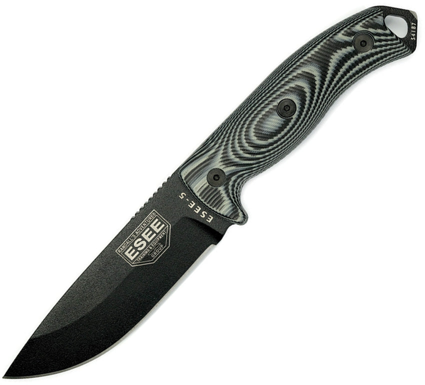 ESEE Model 5 3D Fixed Blade Black 5PB-002