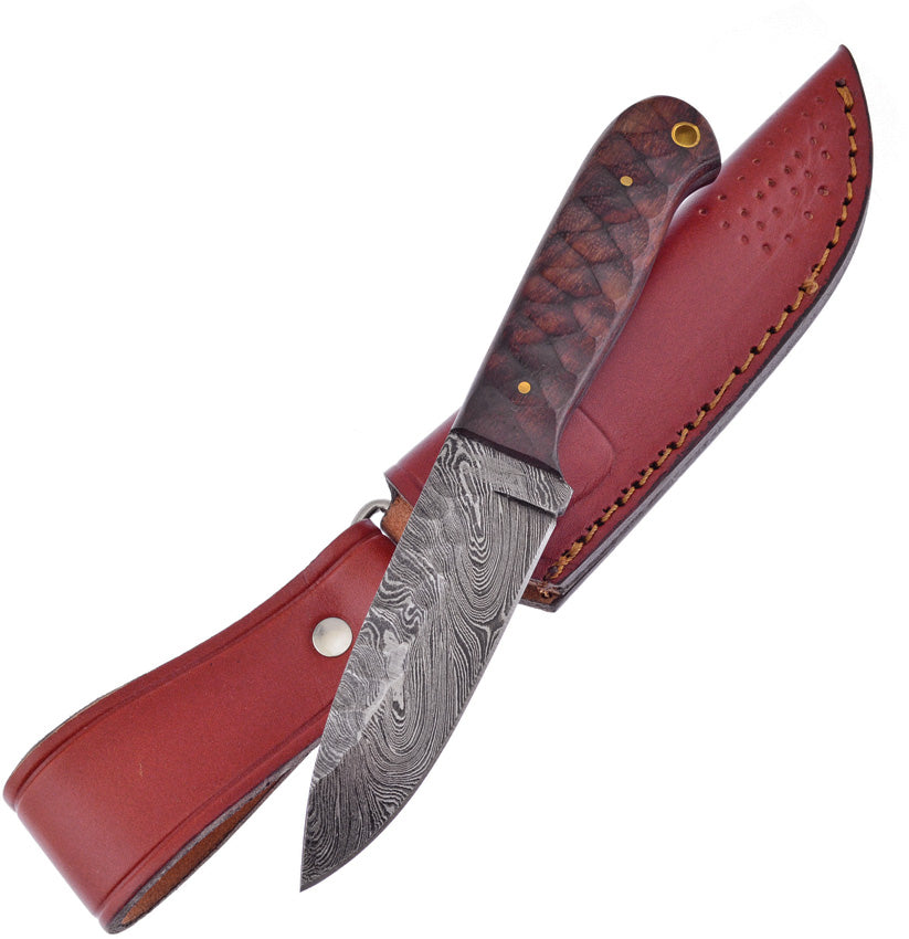 Frost Cutlery Fixed Blade Chiseled Winewood VFD-122C/WW