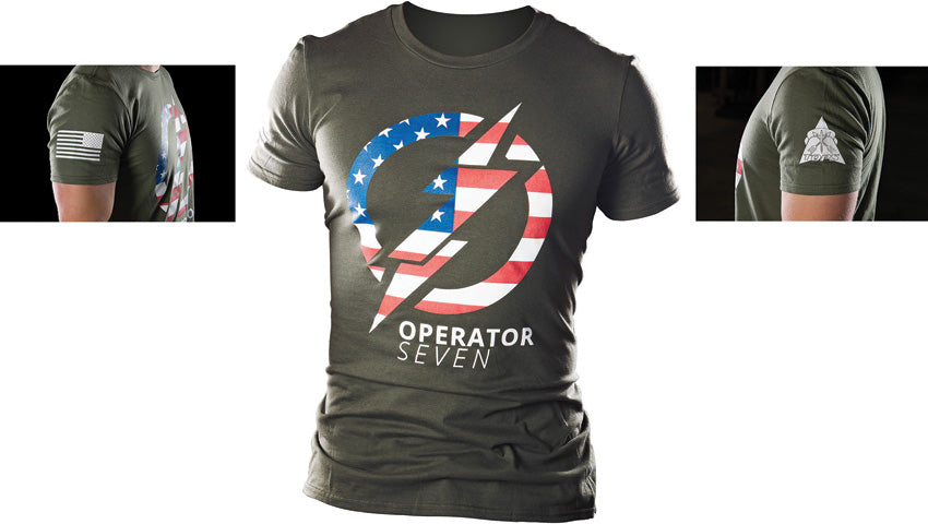 TOPS Operator 7 T-Shirt OD Large TS-OP7-LARGE