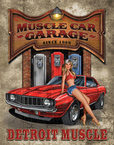 Tin Signs Legends Detroit Muscle Car 1568