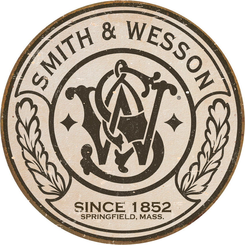 Tin Signs S&W Round Logo 1608