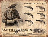 Tin Signs S&W Revolvers 1743