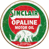 Tin Signs Sinclair Opaline Round 2047