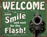 Tin Signs Smile For Flash 2129