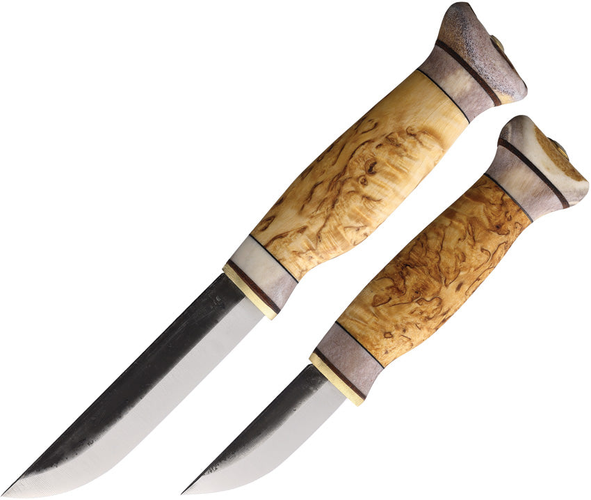 Wood Jewel Fixed Blade Set Curly 23K