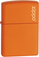 Zippo Orange Matte with Logo 231ZL