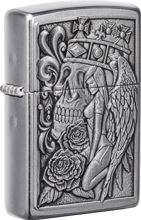 Zippo Skull And Angel Lighter 49442